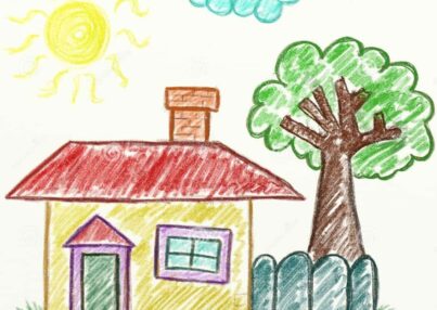 child-s-drawing-house-handdrawn-child-s-drawing-house-handdrawn-cartoon-isolated-white-129288133