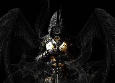 angel-wings-sword-armor-wallpape